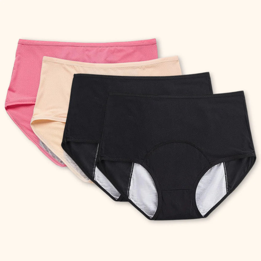 Relivia | Ropa interior a prueba de fugas que nunca te fallará (Pack de 4)